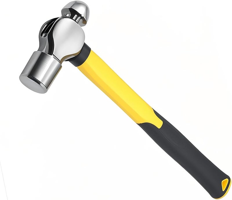 BJDSI 16 oz Ball Peen Hammer,Anti-Shaking,Anti-Rust,Shock-Proof Plastic Handle. - Image 1